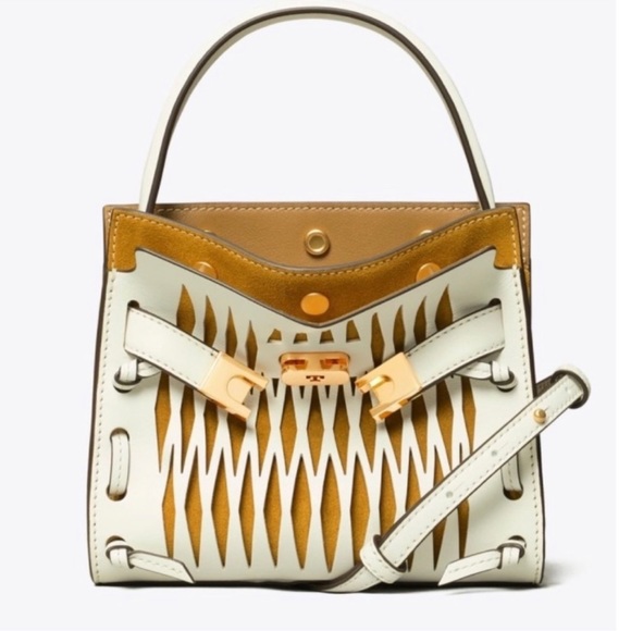 🔥NeW! Tory Burch Lee Radziwill Petite Double Bag Cutout - Picture 2 of 14